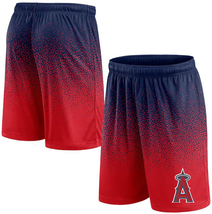 Men's Los Angeles Angels Navy/Red Ombre Shorts Men's Los Angeles Angels Navy/Red Ombre Shorts